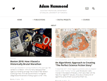 Tablet Screenshot of adamhammond.com